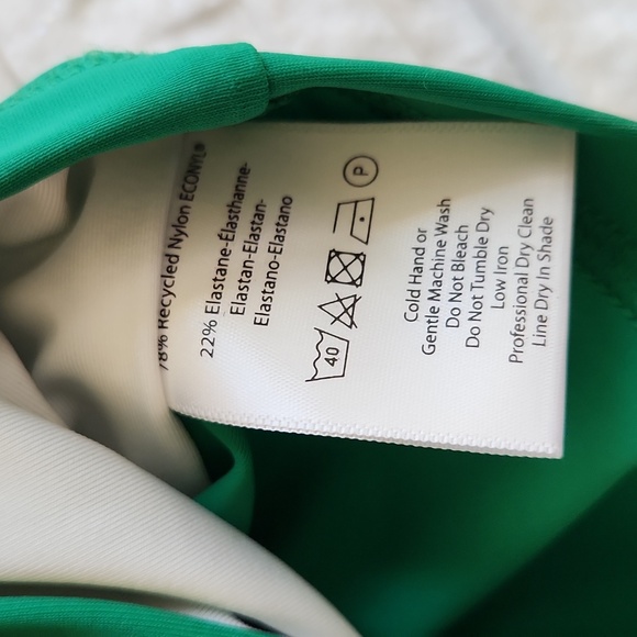 NWOT Salt Gypsy FP Womens Crop Surf Top Swimwear Green Sleeveless Size M New - Picture 10 of 13